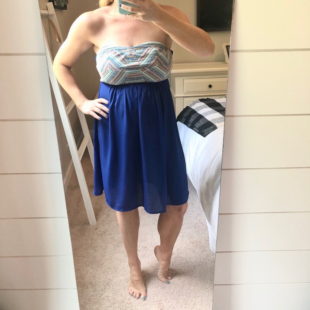 Boho Strapless Dress